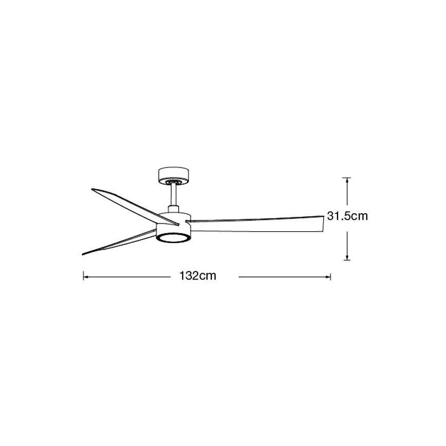 Lucci air 21610549- LED dimbare plafondventilator CLIMATE 1xGX53/12W/230V wengé/goud + afstandsbediening