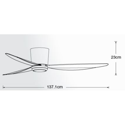 Lucci air 21610749 - LED dimbare plafondventilator ARRAY 1xGX53/12W/230V zwart + afstandsbediening
