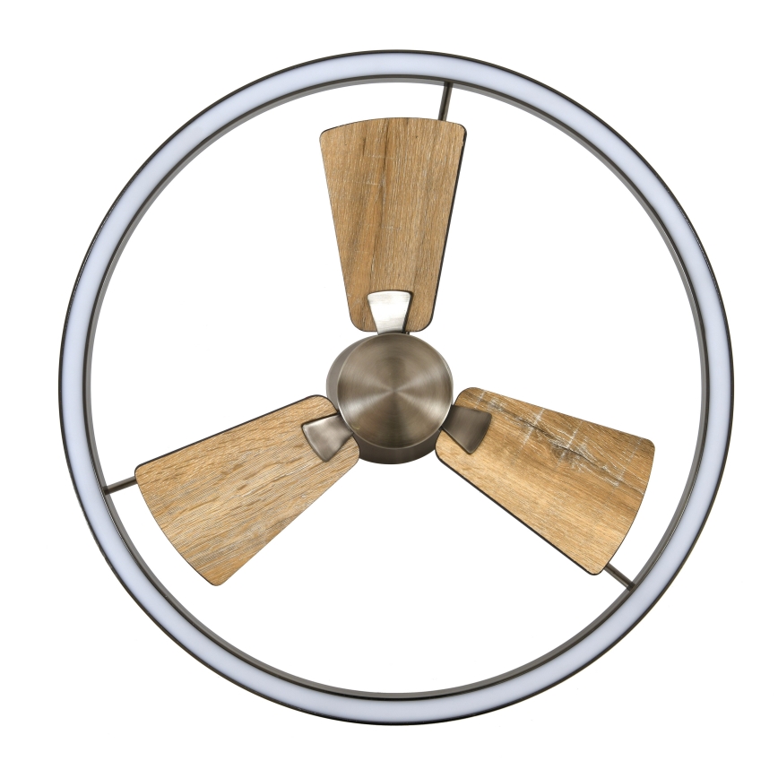 Lucci air 21611749 - LED dimbare plafondventilator CESSNA LED/36W/230V 3000/4000/5000K mat chroom + afstandsbediening