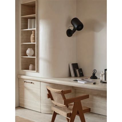 Lucci Air 21612649 - Wandventilator JET 32W/230V zwart + afstandsbediening