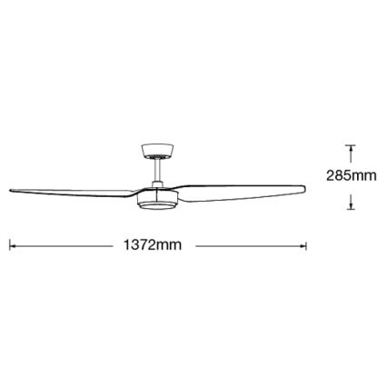 Lucci air 21615349 - Plafondventilator CONDOR wit + afstandsbediening