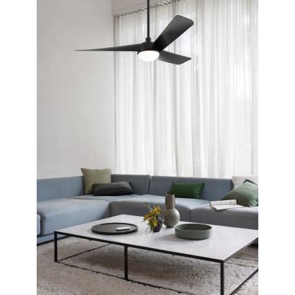 Lucci Air 21617149 - LED-dimbare plafondventilator OSPREY 1xGX53/12W/230V, Ø 132 cm, zwart + afstandsbediening
