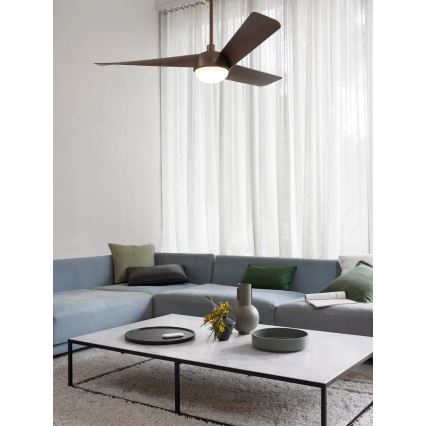 Lucci Air 21617249 - LED-dimbare plafondventilator OSPREY 1xGX53/12W/230V Ø 132 cm brons + afstandsbediening