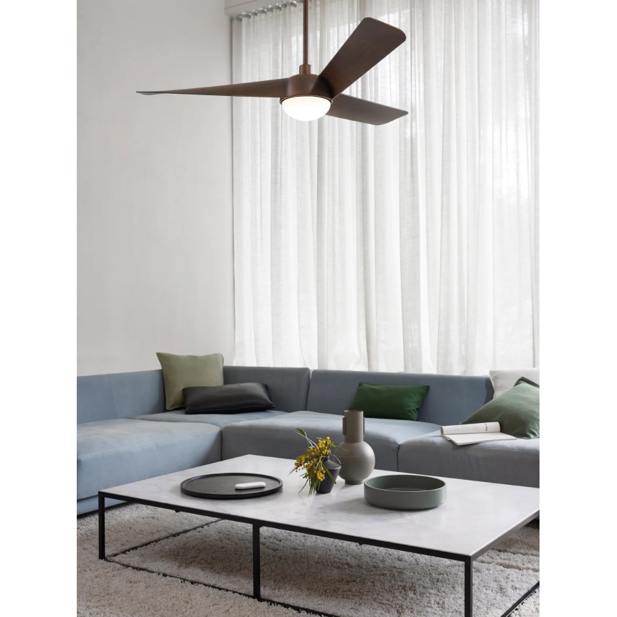 Lucci Air 21617249 - LED-dimbare plafondventilator OSPREY 1xGX53/12W/230V Ø 132 cm brons + afstandsbediening