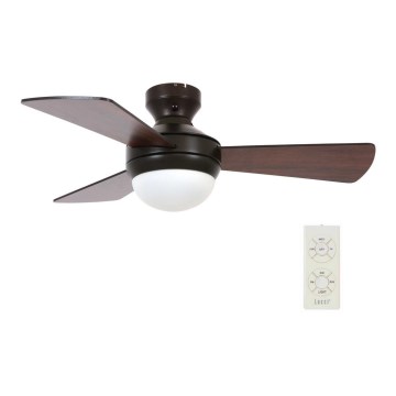 Lucci Air 512311 - Plafondventilator AIRLIE HUGGER 2xE27/15W/230V hout/bruin Ø 91 cm + afstandsbediening
