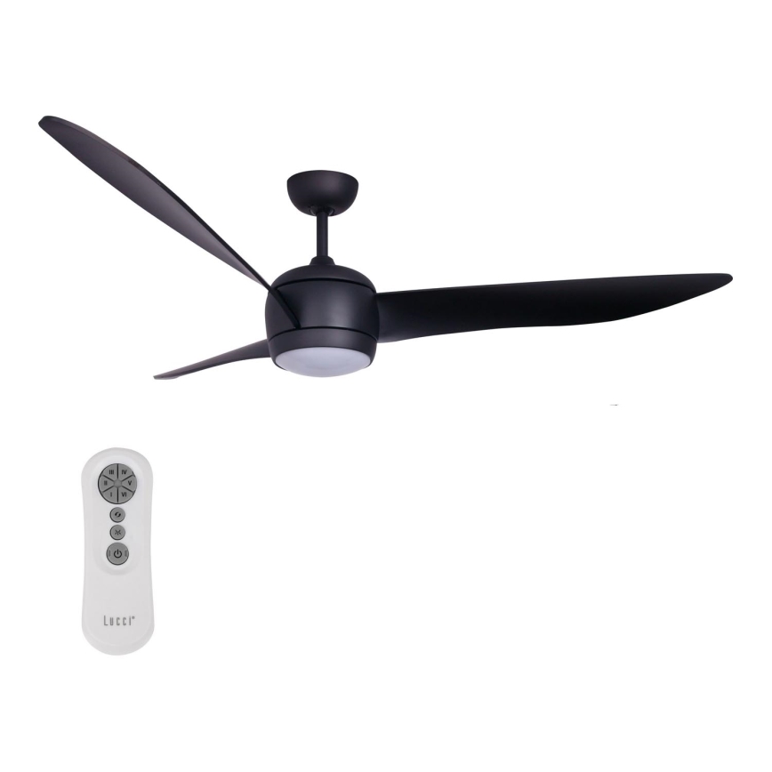 Lucci air 512910 - LED-plafondventilator AIRFUSION NORDIC LED/20W/230V zwart + afstandsbediening