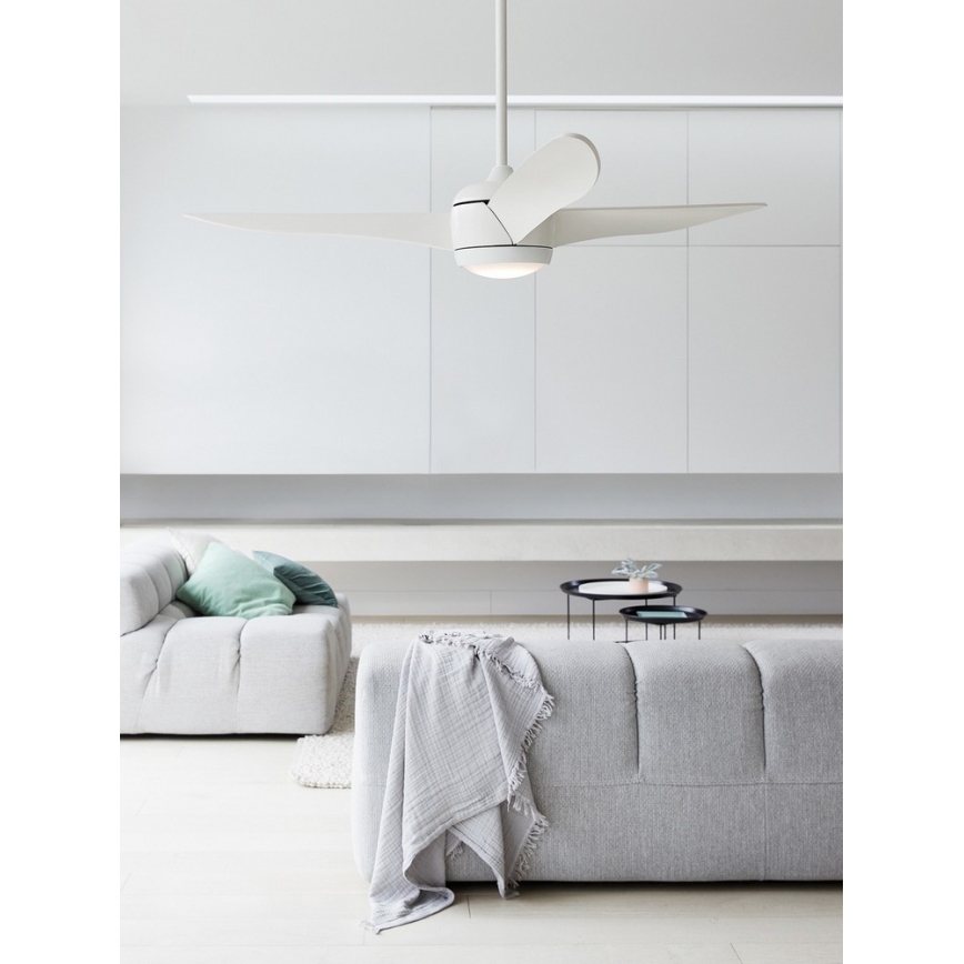 Lucci air 512911 - LED plafondventilator AIRFUSION NORDIC LED/20W/230V hout/wit Ø 142 cm + met afstandsbediening
