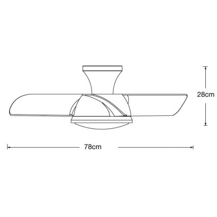 Lucci air 513071 - LED dimbare plafondventilator SYROS LED/18W/230V 3000/4000/6000K wit + afstandsbediening