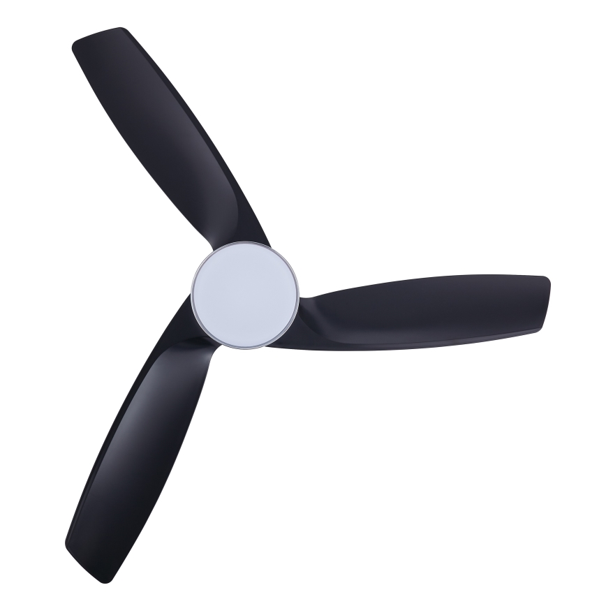 Lucci air 513072 - LED dimbare plafondventilator BRONX LED/18W/230V 3000/4000/6000K zwart/glanzend chroom + afstandsbediening