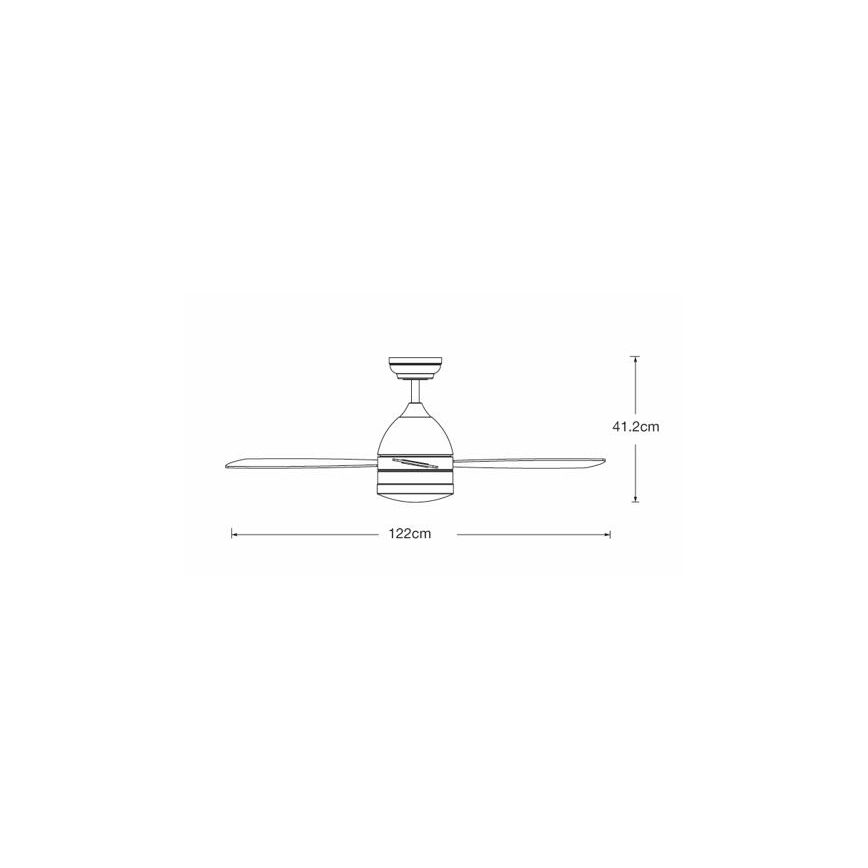 Lucci air 513075 - LED-plafondventilator VECTOR LED/25W/230V 3000/4200/6500K wit + afstandsbediening