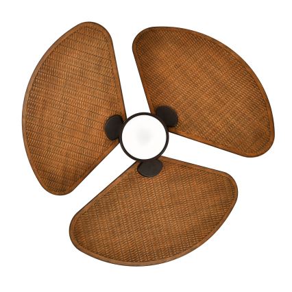 Lucci Air 51325649 - LED-dimbare plafondventilator SABLE 1xGX53/12W/230V 3000/4000/5000K Ø 91,5 cm bruin + afstandsbediening