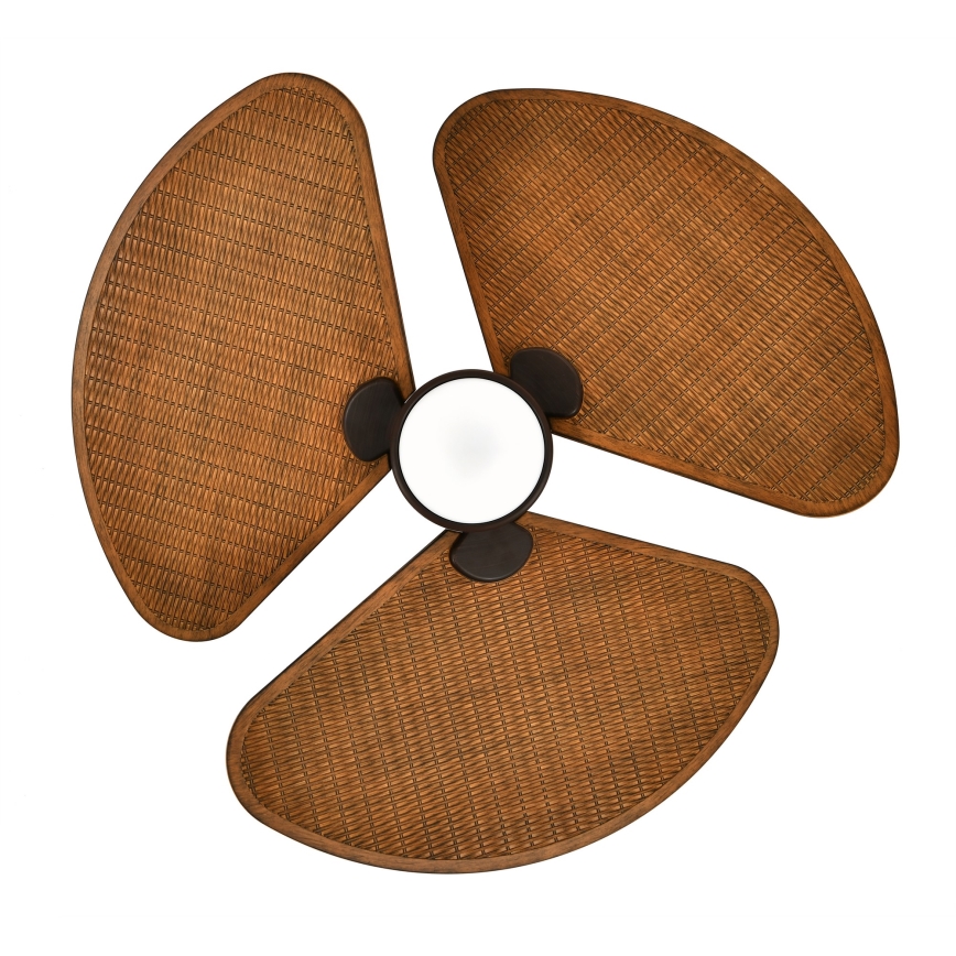 Lucci Air 51325649 - LED-dimbare plafondventilator SABLE 1xGX53/12W/230V 3000/4000/5000K Ø 91,5 cm bruin + afstandsbediening
