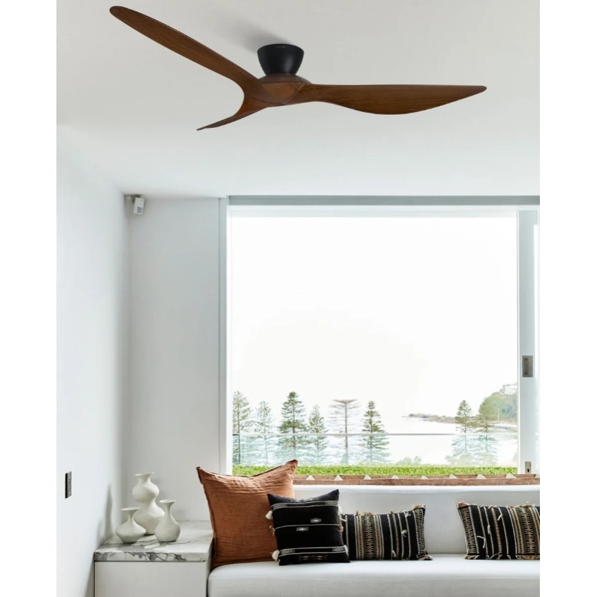 Lucci Air 514032 - Plafondventilator KOTARA Ø 137 cm bruin/zwart + afstandsbediening