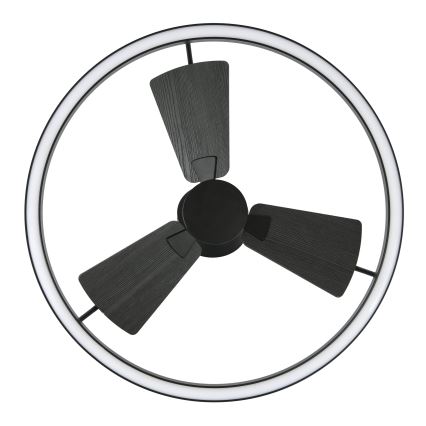 Lucci Air 516124 - LED dimbare plafondventilator CESSNA LED/36W/230V 3000/4000/5000K zwart + afstandsbediening