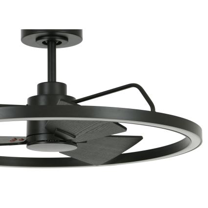 Lucci Air 516124 - LED dimbare plafondventilator CESSNA LED/36W/230V 3000/4000/5000K zwart + afstandsbediening