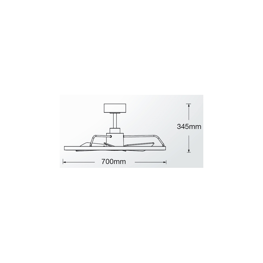 Lucci Air 516124 - LED dimbare plafondventilator CESSNA LED/36W/230V 3000/4000/5000K zwart + afstandsbediening