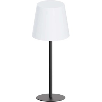 LUCIA dimbare RGBW LED-buitentafellamp met aanraakbediening, LED/2W/5V, 1800/2700/6500K, 3600 mAh, IP44, zwart