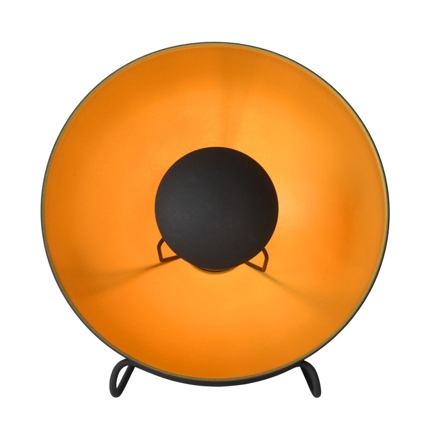 Lucide 05530/31/30 - Tafellamp ALVARO 1xE27/40W/230V diameter 31 cm zwart/gouden