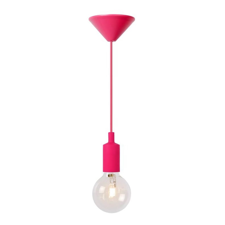 Lucide 08408/21/66 - Hanglamp FIX 1xE27/42W/230V roze