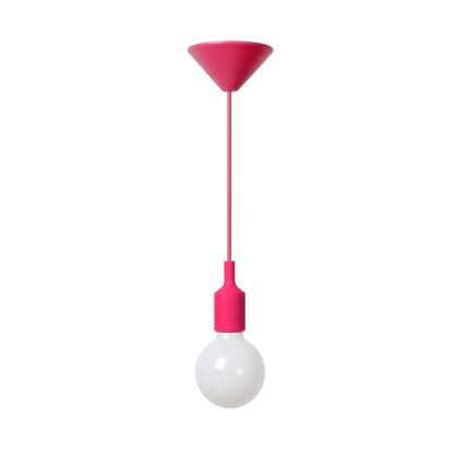 Lucide 08408/21/66 - Hanglamp FIX 1xE27/42W/230V roze