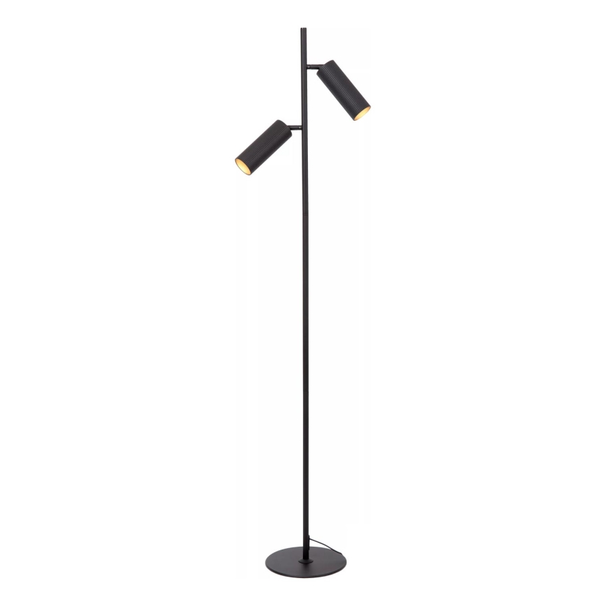 Lucide 09739/02/30 - Staande Lamp CLUBS 2xGU10/40W/230V zwart