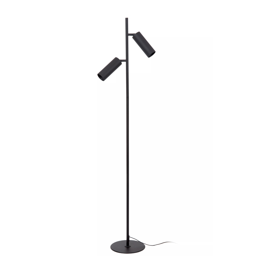 Lucide 09739/02/30 - Staande Lamp CLUBS 2xGU10/40W/230V zwart