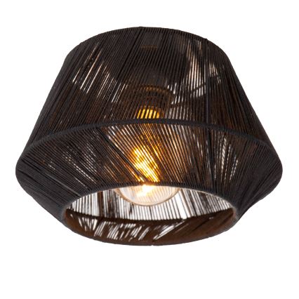 Lucide 10121/30/30 - Plafondlamp JESSICA 1xE27/60W/230V zwart