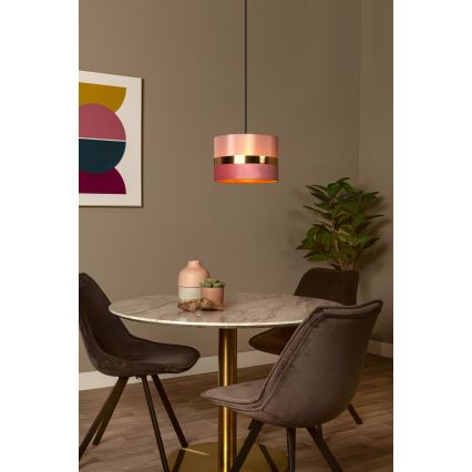 Lucide 10409/01/66 - Hanglamp aan een koord EXTRAVAGANZA TUSSE 1xE27/60W/230V roze
