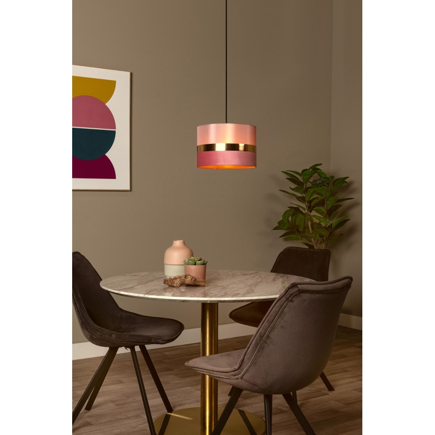 Lucide 10409/01/66 - Hanglamp aan een koord EXTRAVAGANZA TUSSE 1xE27/60W/230V roze