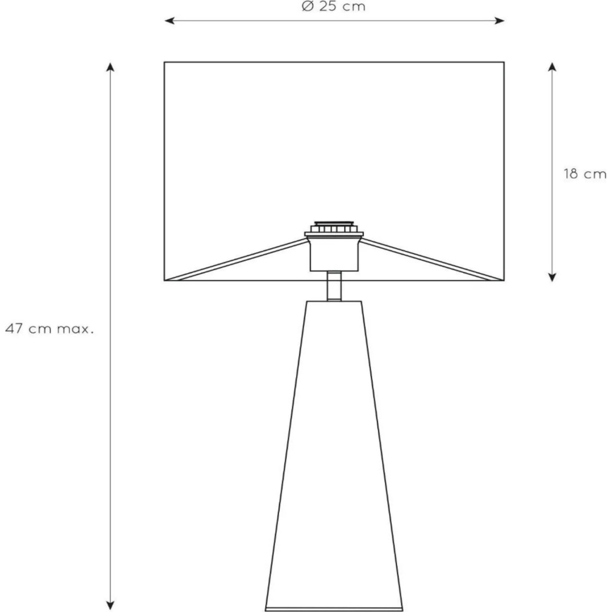 Lucide 10501/81/37 - Tafellamp EXTRAVAGANZA VELVET 1xE27/60W/230V blauw