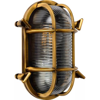 Lucide 11891/20/02 - Wandlamp voor buiten DUDLEY 1xE27/40W/230V IP65 goud