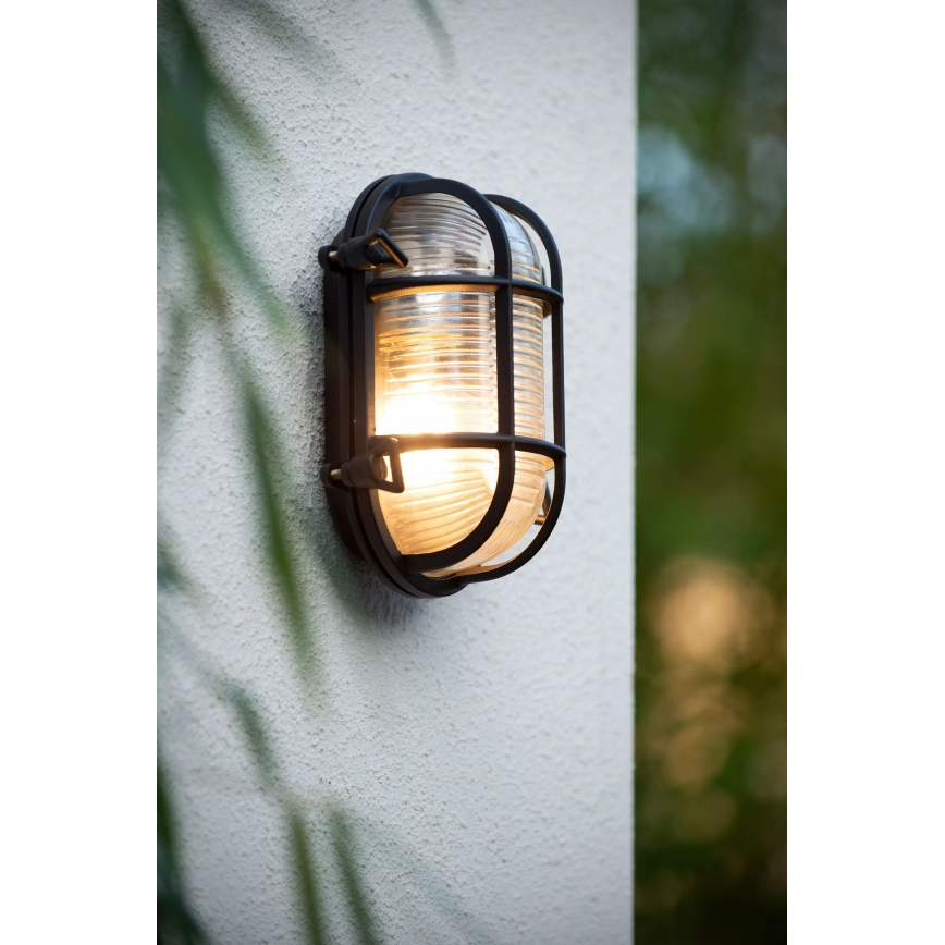 Lucide 11891/20/30 - Wandlamp voor buiten DUDLEY 1xE27/40W/230V IP65 zwart