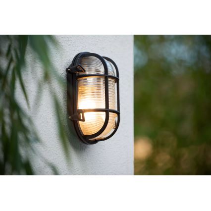 Lucide 11891/20/30 - Wandlamp voor buiten DUDLEY 1xE27/40W/230V IP65 zwart