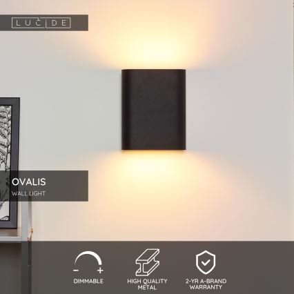 Lucide 12222/02/30 - Wandlamp OVALIS 2xE14/9W/230V