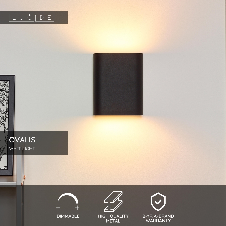 Lucide 12222/02/30 - Wandlamp OVALIS 2xE14/9W/230V