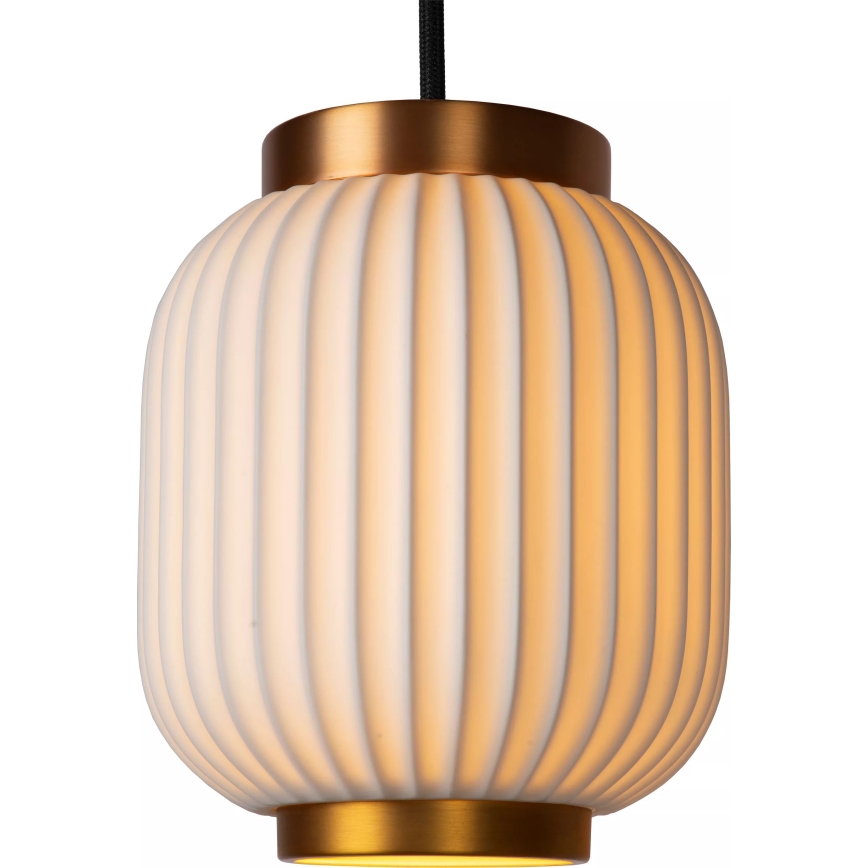 Lucide 13435/03/31 - Hanglamp aan een koord GOSSE 3xE27/40W/230V porselein