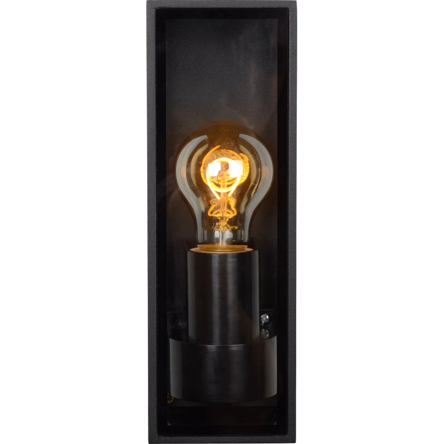 Lucide 15802/01/30 - Wandlamp voor buiten DUKAN 1xE27/15W/230V IP65 zwart