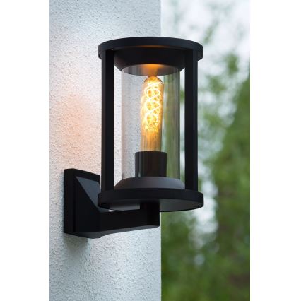 Lucide 15803/01/30 - Buiten wandlamp CADIX 1xE27/15W/230V IP65 zwart