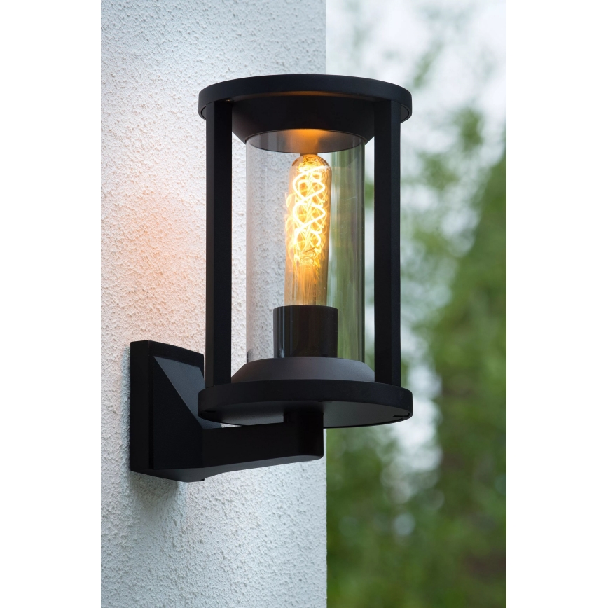 Lucide 15803/01/30 - Buiten wandlamp CADIX 1xE27/15W/230V IP65 zwart