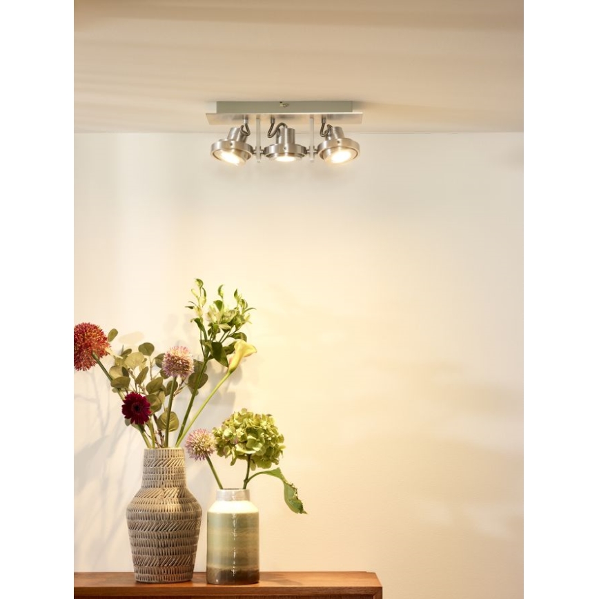 Lucide 17906/15/12 - LED spot LANDA 3xGU10/4,5W/230V mat chroom