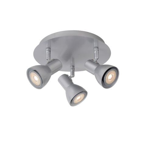 Lucide 17942/15/36 - LED Spotlamp LAURA-LED 3xGU10/5W/230V grijs