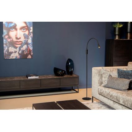 Lucide 18756/03/30 - LED Dimbaar flexibel aanraken Staande lamp ZOZY LED/4W/230V zwart