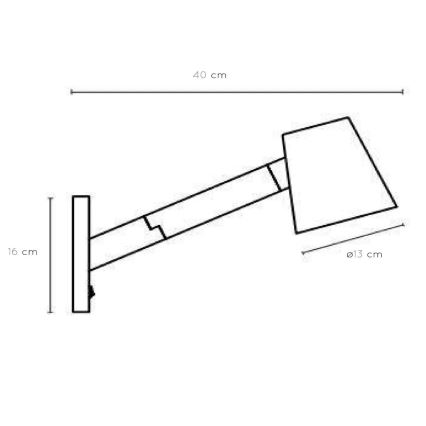 Lucide 20210/01/30 - Wandlamp MIZUKO 1xE14/40W/230V