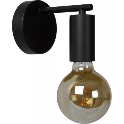 Lucide 21221/01/30 - Wandlamp LEANNE 1xE27/40W/230V zwart