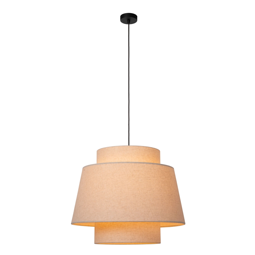 Lucide 21435/60/38 - Hanglamp aan een koord TRIBUTE 1xE27/40W/230V crème