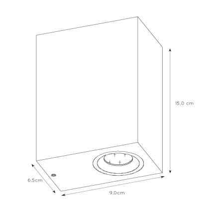 Lucide 22860/10/31 - LED Dimbare wandlamp voor buiten ZORA 2xGU10/5W/230V IP44