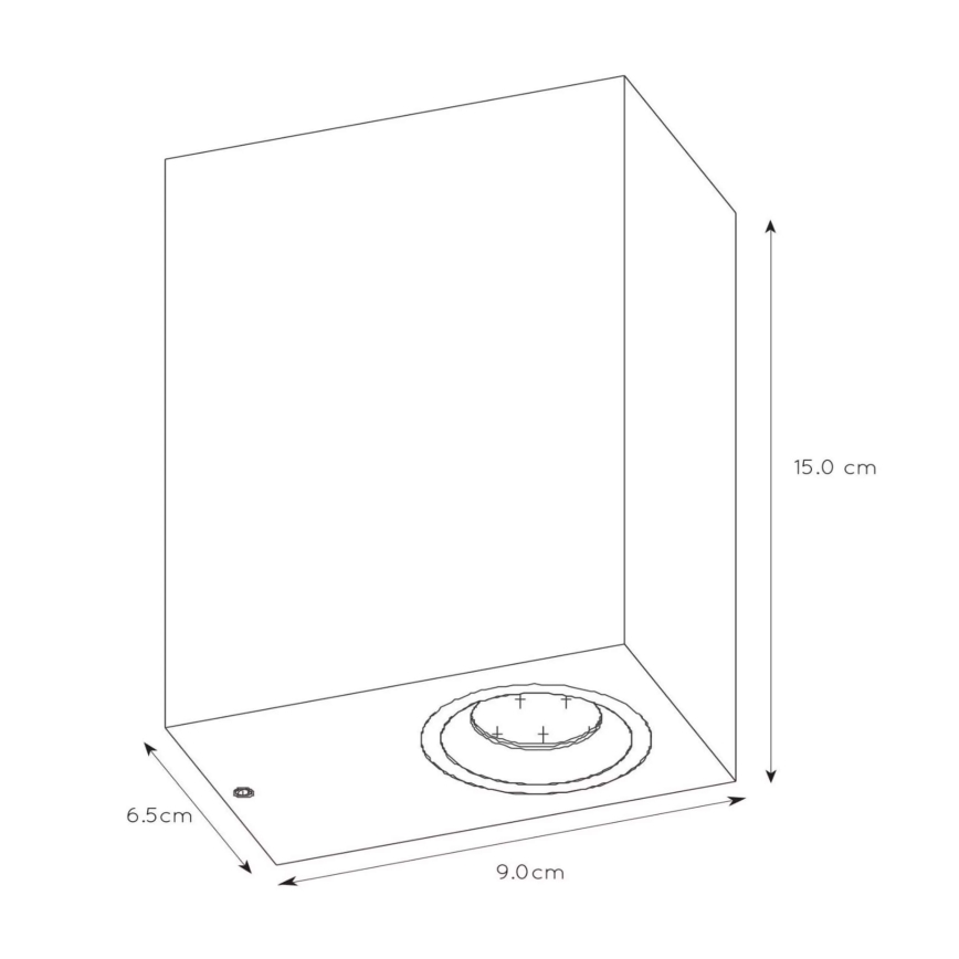 Lucide 22860/10/31 - LED Dimbare wandlamp voor buiten ZORA 2xGU10/5W/230V IP44