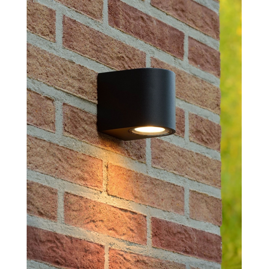 Lucide 22861/05/30 - LED Dimbare wandlamp voor buiten ZORA 1xGU10/5W/230V IP44