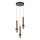 Lucide 24402/15/96 - Dimbare LED hanglamp aan een koord MARGARY 3xLED/4W/230V messing