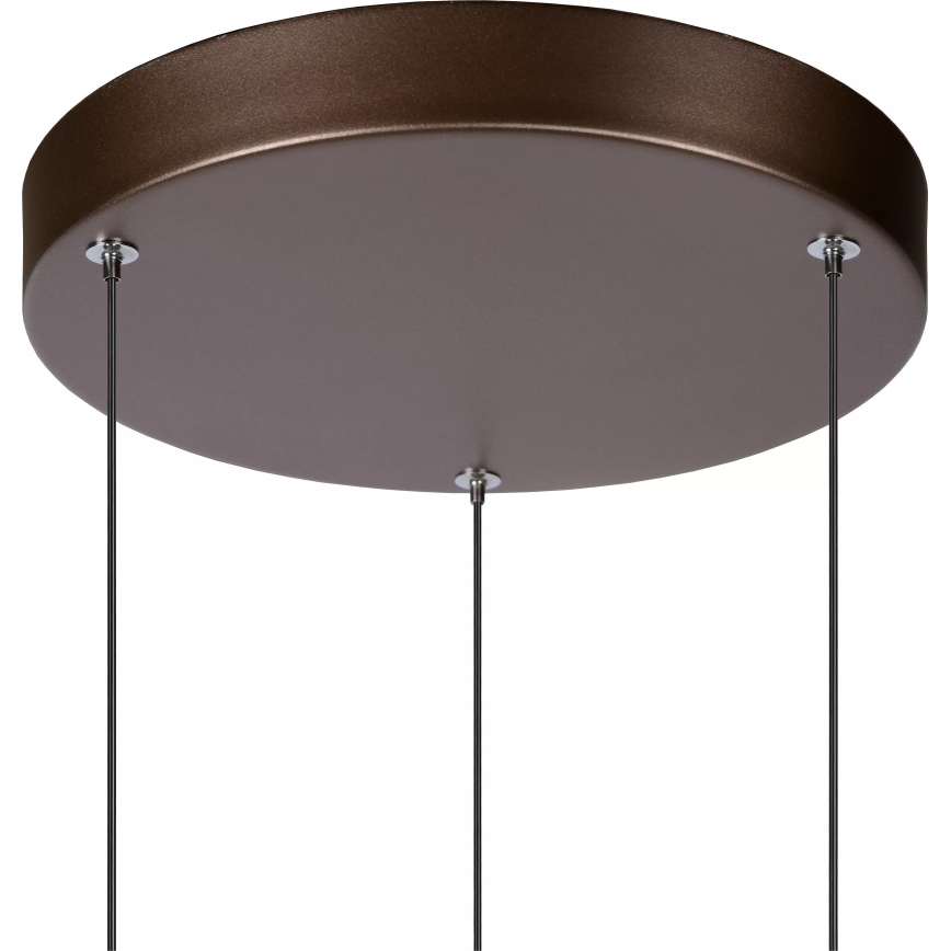 Lucide 24402/15/96 - Dimbare LED hanglamp aan een koord MARGARY 3xLED/4W/230V messing